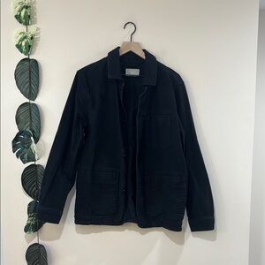 Everlane Black Lightweight Shirt Jacket